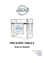 Adj PRO EVENT TABLE II Guide D'utilisation