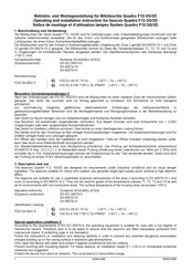 Pfannenberg Quadro F12-3G/3D Notice De Montage Et D'utilisation