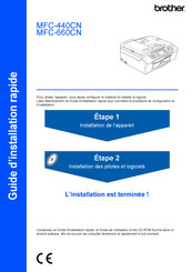 Brother MFC-660CN Guide D'installation Rapide
