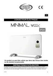 Argo MINIMAL WEEK Instructions D'utilisation