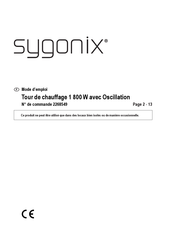 Sygonix 2268549 Mode D'emploi