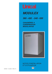 Unical MODULEX 450 Notice D'installation Et D'utilisation