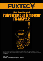 FUXTEC FX-MSP2.2 Mode D'emploi Original