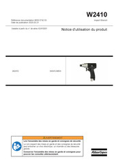 Atlas Copco W2410 Notice D'utilisation