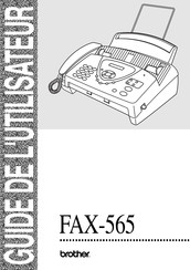 Brother FAX-565 Guide De L'utilisateur