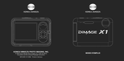 Konica Minolta Dimage X1 Mode D'emploi