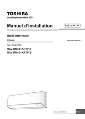 Toshiba RAV-RM801KRTP-E Manuel D'installation