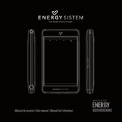 ENERGY SISTEM ENERGY 4030 Manuel De L'utilisateur
