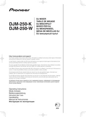 Pioneer DJM-250-W Mode D'emploi