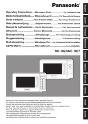 Panasonic NE-1027 Mode D'emploi