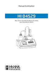 Hanna Instruments HI 84529 Manuel D'utilisation