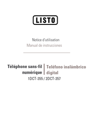 Listo 1DCT-355 Notice D'utilisation