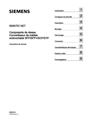 Siemens SIMATIC NET SCP Instructions De Service