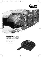 Oase AquaMax Eco Classic 2700 Notice D'emploi