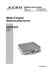 KERN ECE50K50 Mode D'emploi