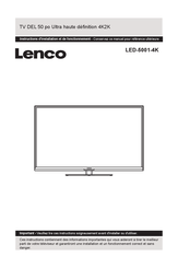 LENCO LED-5001-4K Instructions D'installation Et De Fonctionnement