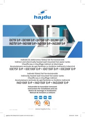 Hajdu IDE75F ErP Notice De Montage Et D'utilisation