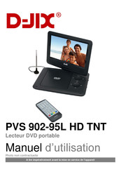 D-JIX PVS 902-95L HD TNT Manuel D'utilisation