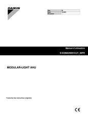 Daikin MODULAR-LIGHT AHU Manuel D'utilisation