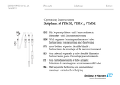 Endress+Hauser Soliphant M FTM52 Instructions De Montage
