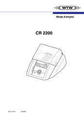 wtw CR 2200 Mode D'emploi