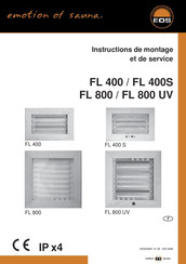 EOS FL 800 UV Instructions De Montage Et De Service