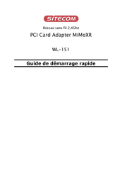 Sitecom WL-151 Guide De Démarrage Rapide
