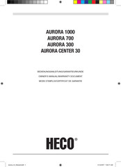 Heco AURORA 1000 Mode D'emploi