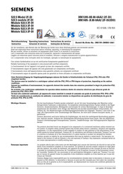Siemens S22,5 2F-DI Instructions De Service
