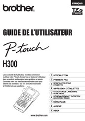 Brother P-touch H300 Guide De L'utilisateur