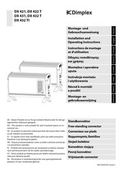 Dimplex DX 432 T Instructions De Montage Et D'utilisation