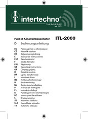 INTERTECHNO ITL-2000 Mode D'emploi