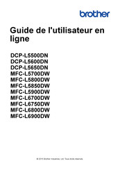 Brother MFC-L5850DW Guide De L'utilisateur En Ligne