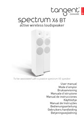 Tangent Danmark spectrum X6 BT Mode D'emploi