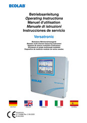 Ecolab Versatronic Manuel D'utilisation
