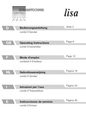 HumanTechnik Lisa combi II Mode D'emploi