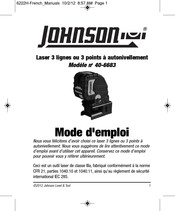 Johnson Level & Tool 40-6683 Mode D'emploi