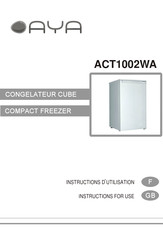 AYA ACT1002WA Instructions D'utilisation