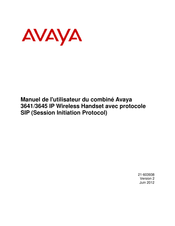 Avaya 3645 Manuel De L'utilisateur
