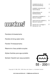 Vetus TANKW1003 Instructions D'installation Et Manuel D'utilisation