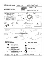Subaru H001SAJ100 Manuel D'utilisation Et Instructions D'installation