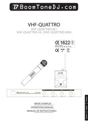 BoomToneDJ VHF-QUATTRO-MHL Mode D'emploi