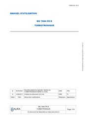 Alma MU 7084 TURBOTRONIQUE Manuel D'utilisation