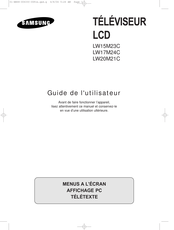 Samsung LW20M21C Guide De L'utilisateur