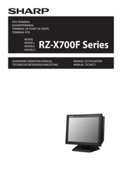 Sharp RZ-X700F Série Manuel D'utilisation