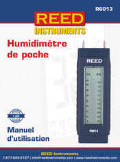 Reed Instruments R6013 Manuel D'utilisation
