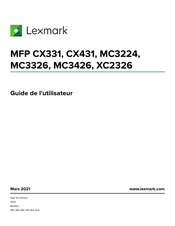 Lexmark 3500 Série Guide De L'utilisateur