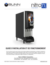 Bunn nitron n2 cold draft Guide D'installation Et De Fonctionnement