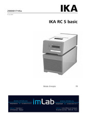 IKA RC 5 basic Mode D'emploi