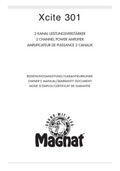 Magnat Xcite 301 Mode D'emploi